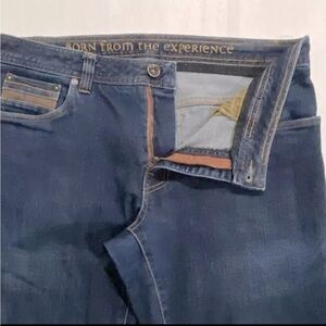 Organic Men's Prana Jeans Size 33x32 Zip Dark Wash